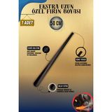 Onur 1 Adet - 50 cm Metal Ayakkabı Çekeceği | Döküm Metal Asılabilir Çekecek Kerata Uzun - Kahverengi