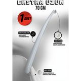 Onur 1 Adet - 70 cm Ayakkabı Çekeceği | Sert Plastik Asılabilir Çekecek Yumuşak Kerata Uzun - Beyaz