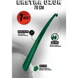 Onur 1 Adet - 70 cm Ayakkabı Çekeceği | Sert Plastik Asılabilir Çekecek Yumuşak Kerata Uzun - Yeşil