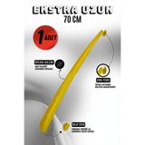Onur 1 Adet - Sarı 70 Cm Ayakkabı Çekeceği | Sert Plastik Asılabilir Çekecek Yumuşak Kerata Uzun
