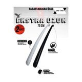 Onur 2 Adet - Siyah-Beyaz Beşiktaş 70 Cm Taraftar Ayakkabı Çekeceği | Sert Plastik Asılabilir Çekecek