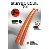 Onur 2 Adet - Turuncu 70 Cm Ayakkabı Çekeceği | Sert Plastik Asılabilir Çekecek Yumuşak Kerata Uzun