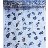 Onur Çeşit Pazarı 1,7 mm 100x150 cm Desenli Şeffaf Masa Örtüsü