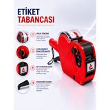 Onur Etiket Tabancası Etiketleme Makinesi Tek Satır Etiket Basma Makinesi Ayarlanabilir Baskılı Labeler