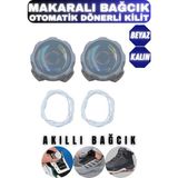 Onur Makaralı Ayakkabı Bağcığı – Akıllı Kilit Sistemli - Beyaz