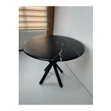 Onurdesign Form Stone Masa Cafe Dış Mekan İç Mekan Masa Mermer Desenli Mutfak Yemek Masası