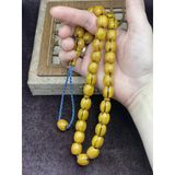 Onurlu Tesbihane Helezon Hareli Osmanlı Benzetme Çubuk Sıkma Kehribar Tesbih (12X14 Mm)
