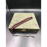 Onurlu Tesbihane Osmanlı Sıkma Kehribar Tesbih (Koyu Vişne, 9X7 Mm)