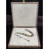 Onurlu Tesbihane Salih Şirin Halkalı İmame Badem Kesim Füme Bal Sıkma Kehribar Tesbih (6x8 mm) Sarı OT-SKM-KHRBR-043
