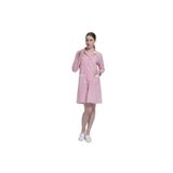 ONURTEKS İŞ ELBİSELERİ Onurteks Pembe Ekose Iş Önlüğü Piti Kareli Önlük Klasik Model Kadın
