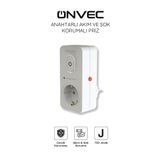Onvec Basic Anahtarlı Akım ve Şok Korumalı Priz 720 Joule