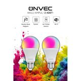 Onvec Wifi+Bluetooth Destekli 9W Rgb 2 Adet Akıllı Ampul Tuya