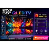 Onvo 55" QLED 4K Ultra HD Google Smart TV | Canlı Renkler ve Yüksek Çözünürlük ile