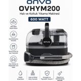 Onvo 600 Watt Halı ve Koltuk Yıkama Makinesi Siyah | Güçlü Motor, Derinlemesine Temizlik ve Çift Su Haznesi