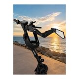 ONVO Elektrikli Scooter yarasa ayna +Manet Koruma hem manet hem ayna kapanır ayna CNC demir