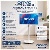 Onvo Full Hd 32" 82 Ekran Uydu Alıcılı Android Smart Taşınabilir Led Tv