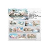 Onwize Blush Lake Villa PET Tape 10 cm x 5 m Dekoratif Şeffaf Scrapbook Bandı
