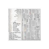 Onwize Midnight Verses 3D Crystal PET Tape 7 cm x 5 m – Gothic Yazı ve Şiir Temalı Scrapbook Journaling Dekoratif Bant