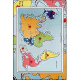 Onyıl Hediyelik Ahşap Eğitici Oyuncak Dünya Figürlü Yapboz Puzzle 8 Parça 21,5X30 Cm (Tan Express Ürünüdür)