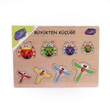 Onyıl Oyuncak 131-132 ONY Büyükten Küçüğe Ahşap Tutmalı Puzzle