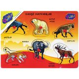 Onyıl Oyuncak Ahşap Tutmalı Vahşi Hayvanlar