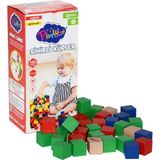 Onyıl Oyuncak ONY-359AHŞAP 100 Parça Sihirli Küpler - Beyaz