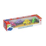 Onyıl Oyuncak Playwood Ahşap 4'lü Yarış Arabası