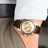 Onywatch 18 mm Gerçek Dana Derisi Kroko El Yapımı Kordon 18 mm Deri Kordon 18 mm Deri Kayış 18 mm Deri Saat Kordonu 18 mm Kordon - Kahverengi