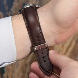 Onywatch 20MM Deri Saat Kordonu - 20 mm - Kahverengi