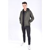 Onz 2117 Softjel Kapşonlu Mont/haki/s