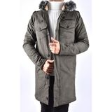 Onz 225 Onz Içi Kürklü Kapşonlu Mont/açık Haki/s