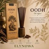 Oodh (Öd Ağacı) Doğal Tütsü Çubuğu 20 Adet - Uzun Süre Kalıcı Aroma - Kahverengi