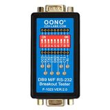 OONO RS232 Breakout Test Cihazı LED Monitör, DB9 Erkek - Dişi Ara Modülü