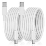 OOOUSE USB C - USB C Kablosu 2 paket 6FT 60W [Apple MFi Sertifikalı], Tip C Uzun Apple Hızlı Şarj Kablosu, Samsung S23 S22 S21 Note 20 Ultra, iPad Pro 12.9 Air Mini MacBook Air ile Uyumlu Hızlı Şarj Kablosu