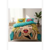 Oops 4 Parça Nevresim Takımı Pamuk Polyester | Pop Art Desenli Çift Kişilik Nevresim Seti