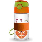 Oops Unisex Çocuk Pipetli Suluk 400 ml - 1 Yaş ve Üzeri - Beyaz - Eflatun