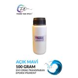 Opak & Transparan Sıvı Pigment Boya 100 Gram / Açık Mavi / Epoksi Için