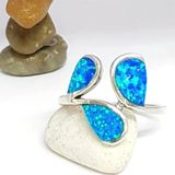 Opal Taşlı Modern Gümüş Yüzük