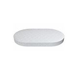 Opalin Ahşap Sepet Beşik Yatağı Cotton Oval Beşik Yatağı Beyaz