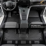 Opar Fiat Doblo 2023+ 3D Pro Havuzlu Paspas Seti - A Kalite Kokusuz - Siyah