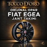 Opar Fiat Egea 16" Siyah Çelik Jant 1 Adet (Oem: 55177555)