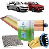 Opar Fiat Egea 4plus Karbon Filtre Bakım Seti 1.3 D Euro 5 Multijet Selenia Petronas Yağlı 2015 Sonrası KİT1416H