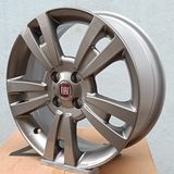 Opar Fiat Fiorino 16 Inç 6j 4X98 ET36.5 58.1 Füme Orijinal Jant Seti (4 Adet, Göbek Kapağı ve Bijon Dahil) - Koyu Gri