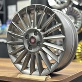 Opar Fiat Linea 16 Inç 6j 4X98 ET41 58.1 Titanium Orijinal Jant Seti (4 Adet, Göbek Kapağı ve Bijon Dahil) - Metalik Gri