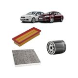 Opar Fiat Linea 3lü Karbon Filtre Bakım Seti 1.4 8v 2007 Sonrası Kit1442e