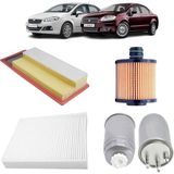 Opar Fiat Linea 4lü Filtre Bakım Seti Euro 5 1.3 Multijet 2009 Sonrası KİT1434B