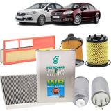 Opar Fiat Linea 4plus Karbon Filtre Bakım Seti Euro 4 1.3 Jtd Multijet Selenia Petronas Yağlı 2007 Sonrası KİT1428H