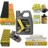 Opar Fiat Linea Euro Uyumlu 4 1.3 Multijet 16V Filtre Bakım Seti 2007-2012 + 5W40 Nova Yağ 4l
