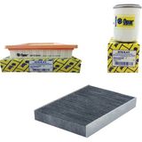 Opar Fiat Punto 1.4 16V Uyumlu Benzinli Filtre Bakım Seti 2003-2005 95 Bg [karbon 3LÜ-OTODEPOSUSET4646D]