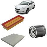 Opar Fiat Punto ve Evo 3lü Filtre Bakım Seti 1.4 Benzinli 2009 Sonrası KİT1569A